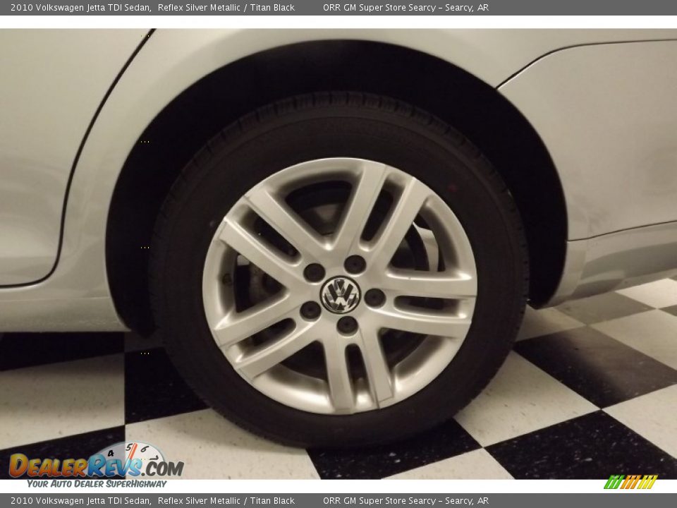 2010 Volkswagen Jetta TDI Sedan Reflex Silver Metallic / Titan Black Photo #19