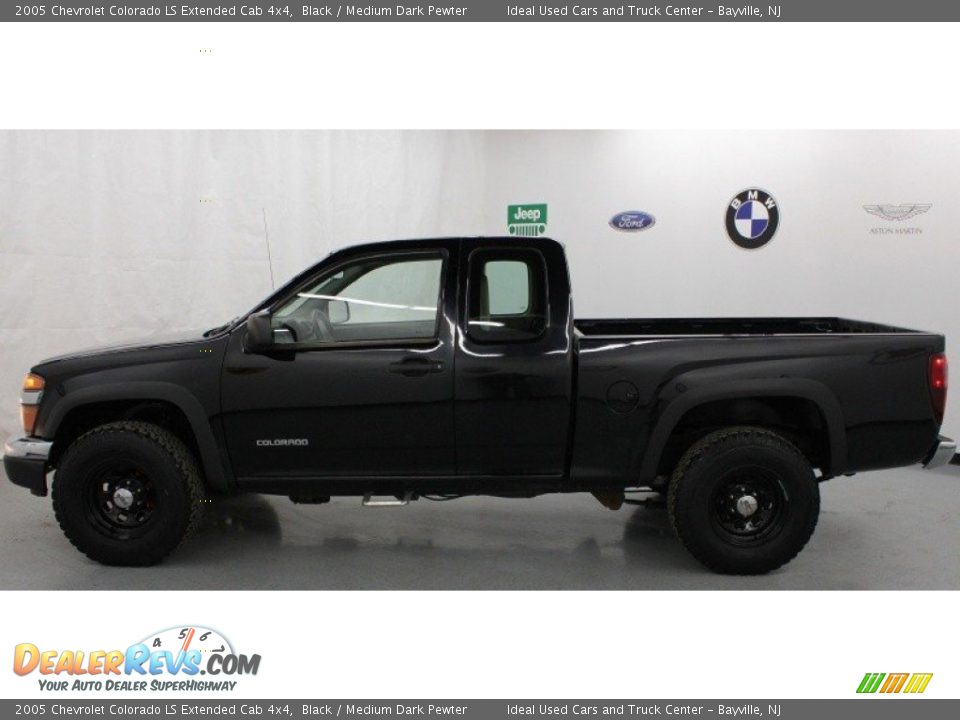 2005 Chevrolet Colorado LS Extended Cab 4x4 Black / Medium Dark Pewter Photo #14
