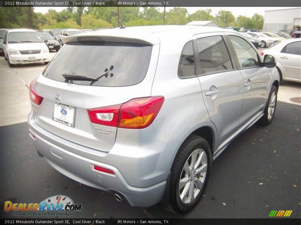 2012 Mitsubishi Outlander Sport SE Cool Silver / Black Photo #6