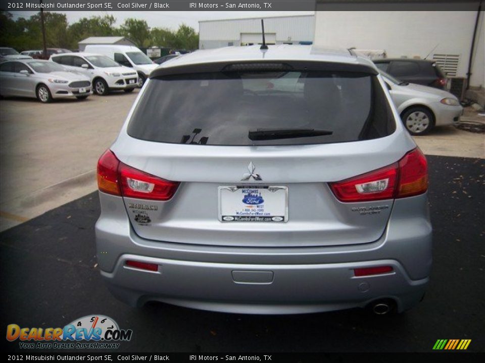 2012 Mitsubishi Outlander Sport SE Cool Silver / Black Photo #7