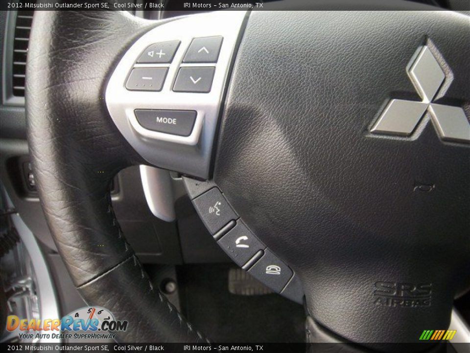 2012 Mitsubishi Outlander Sport SE Cool Silver / Black Photo #24