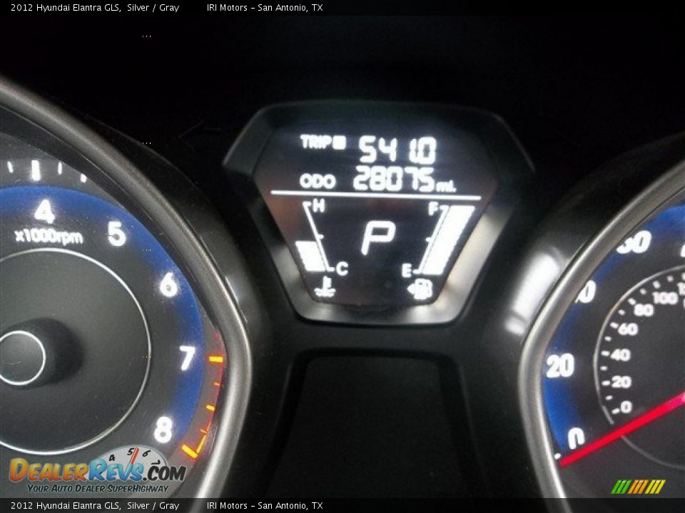 2012 Hyundai Elantra GLS Silver / Gray Photo #12