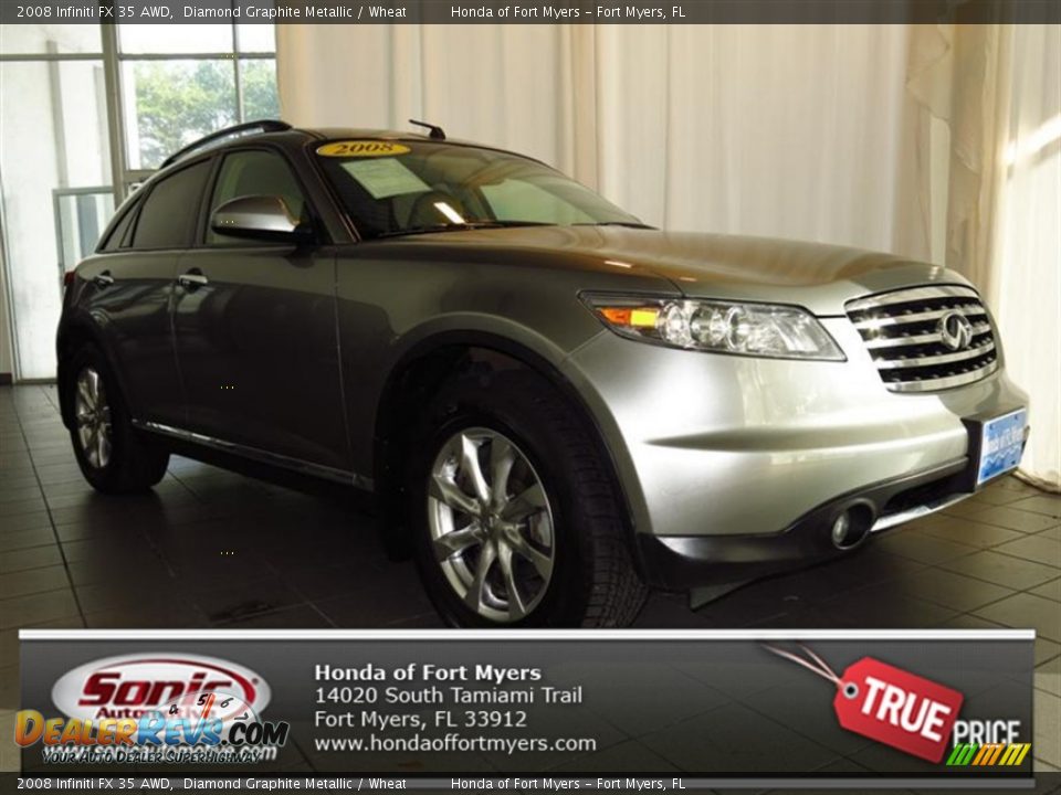 2008 Infiniti FX 35 AWD Diamond Graphite Metallic / Wheat Photo #1