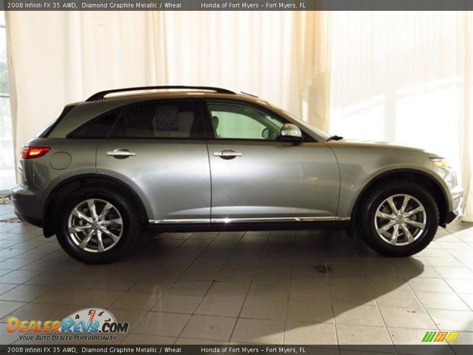 2008 Infiniti FX 35 AWD Diamond Graphite Metallic / Wheat Photo #2