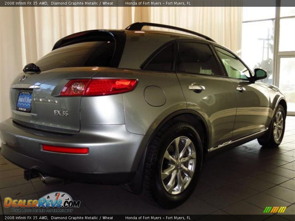 2008 Infiniti FX 35 AWD Diamond Graphite Metallic / Wheat Photo #3