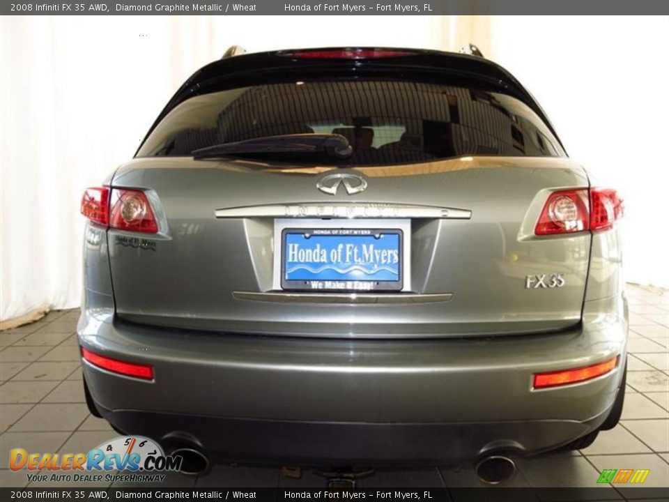2008 Infiniti FX 35 AWD Diamond Graphite Metallic / Wheat Photo #4
