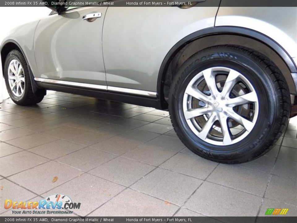 2008 Infiniti FX 35 AWD Diamond Graphite Metallic / Wheat Photo #6