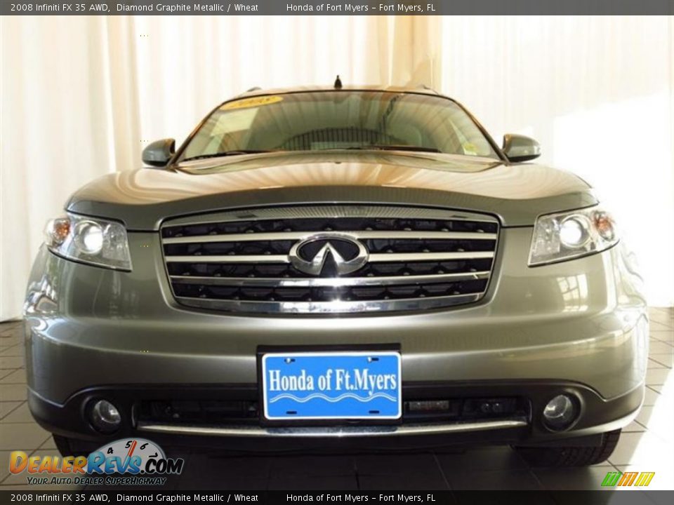 2008 Infiniti FX 35 AWD Diamond Graphite Metallic / Wheat Photo #8
