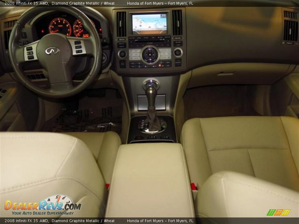 2008 Infiniti FX 35 AWD Diamond Graphite Metallic / Wheat Photo #10