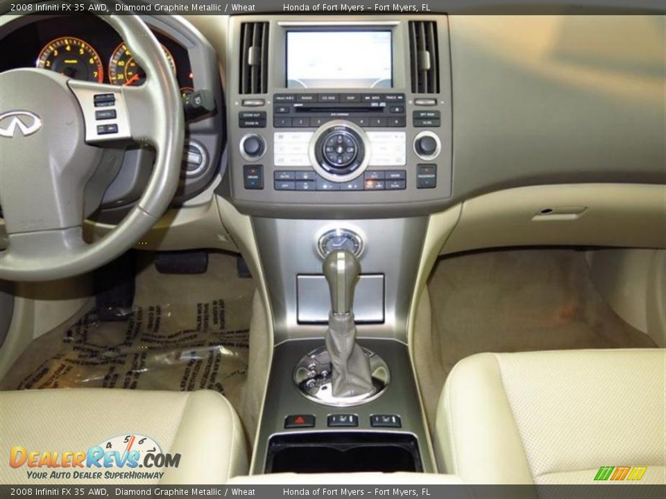 2008 Infiniti FX 35 AWD Diamond Graphite Metallic / Wheat Photo #12