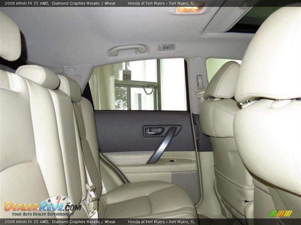 2008 Infiniti FX 35 AWD Diamond Graphite Metallic / Wheat Photo #14