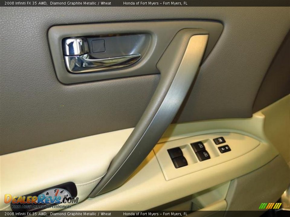 2008 Infiniti FX 35 AWD Diamond Graphite Metallic / Wheat Photo #15