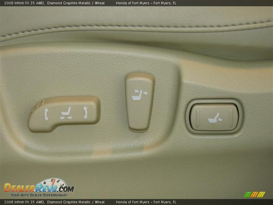 2008 Infiniti FX 35 AWD Diamond Graphite Metallic / Wheat Photo #17