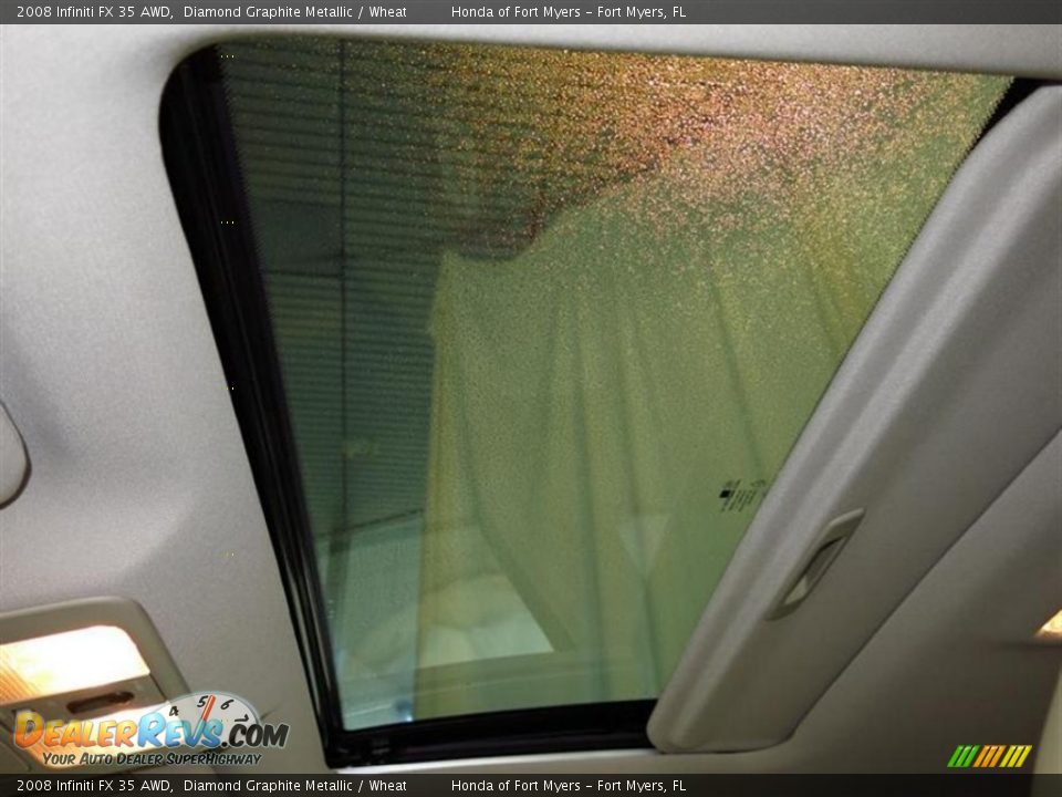 2008 Infiniti FX 35 AWD Diamond Graphite Metallic / Wheat Photo #18