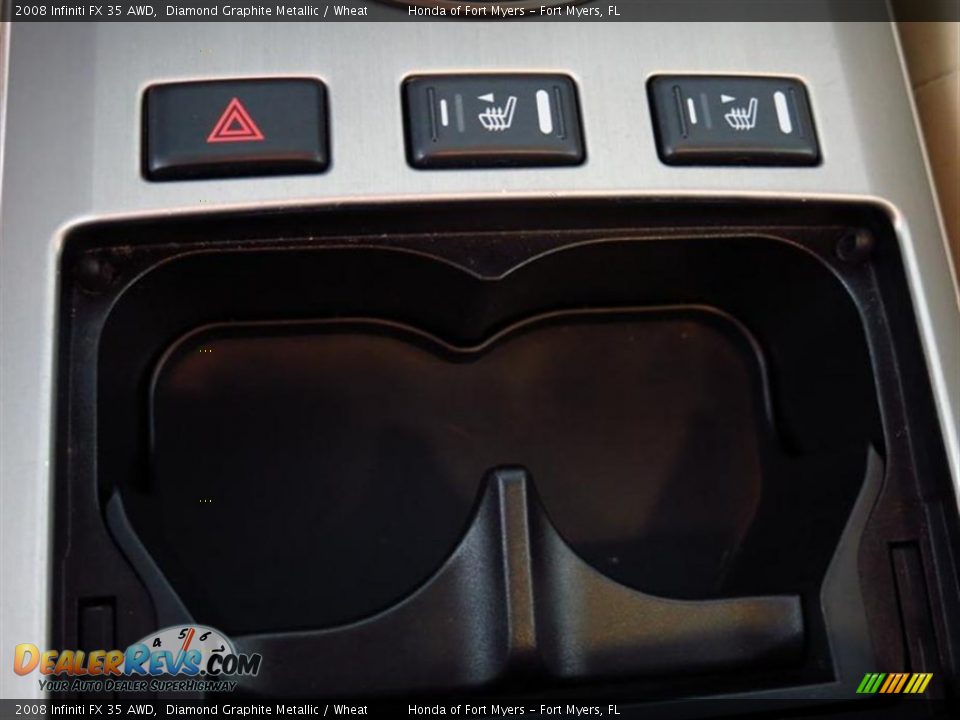 2008 Infiniti FX 35 AWD Diamond Graphite Metallic / Wheat Photo #21
