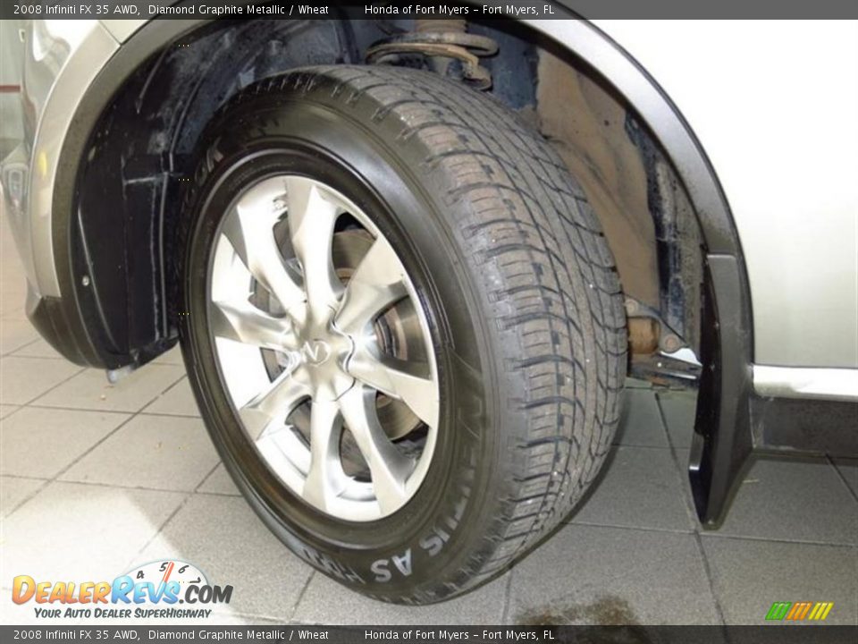 2008 Infiniti FX 35 AWD Diamond Graphite Metallic / Wheat Photo #25