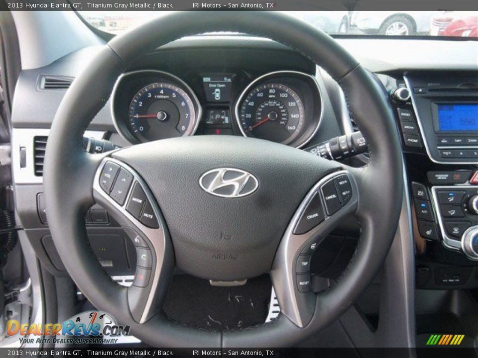2013 Hyundai Elantra GT Titanium Gray Metallic / Black Photo #15