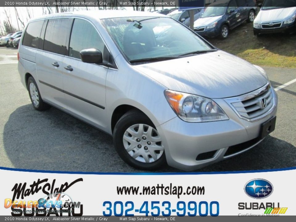 2010 Honda Odyssey LX Alabaster Silver Metallic / Gray Photo #1