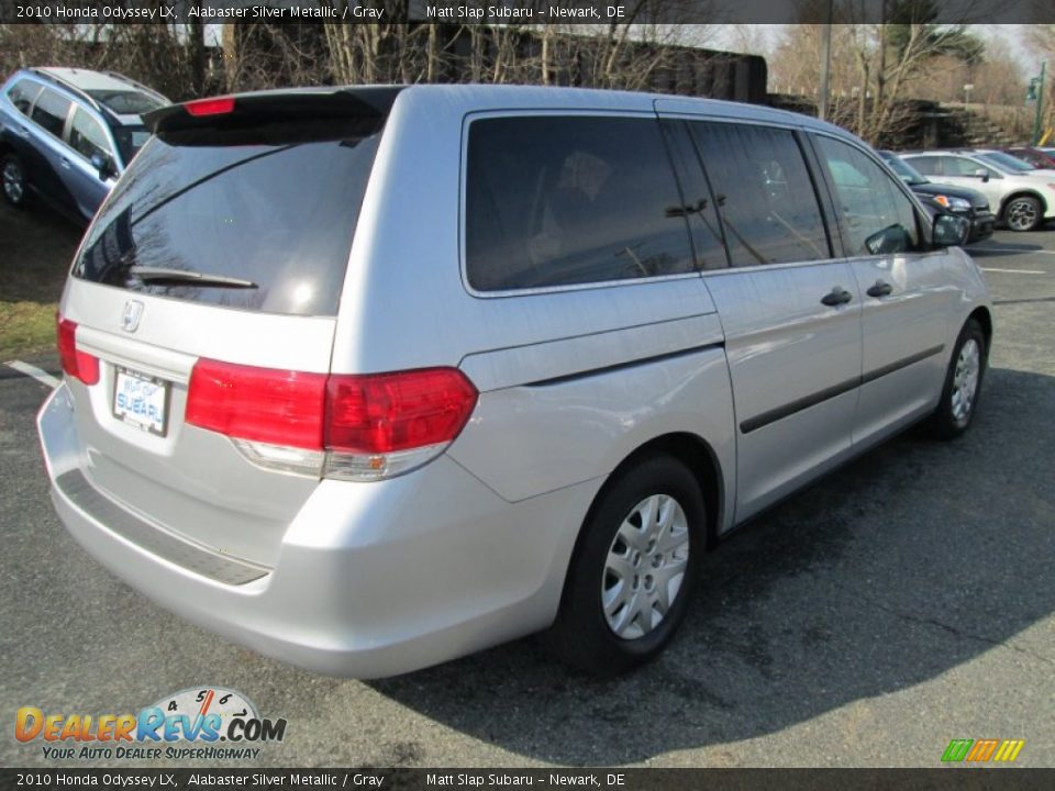 2010 Honda Odyssey LX Alabaster Silver Metallic / Gray Photo #6