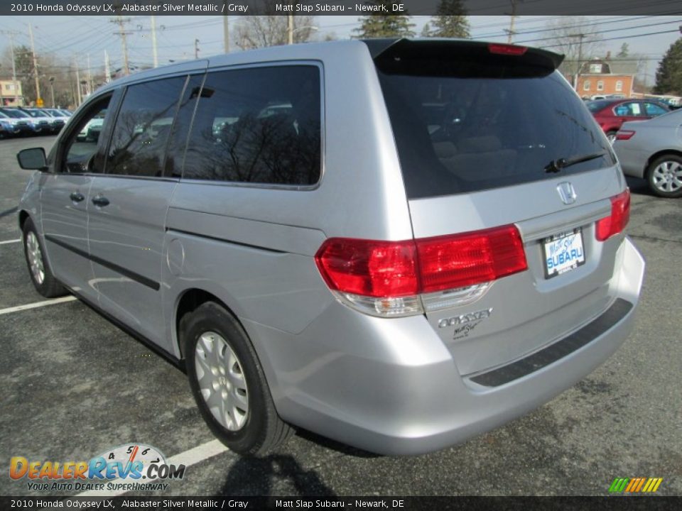 2010 Honda Odyssey LX Alabaster Silver Metallic / Gray Photo #8