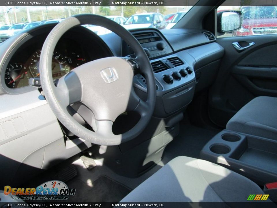 2010 Honda Odyssey LX Alabaster Silver Metallic / Gray Photo #10