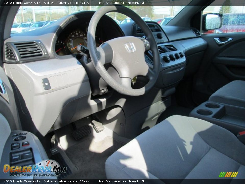 2010 Honda Odyssey LX Alabaster Silver Metallic / Gray Photo #11