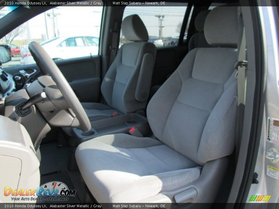 2010 Honda Odyssey LX Alabaster Silver Metallic / Gray Photo #14