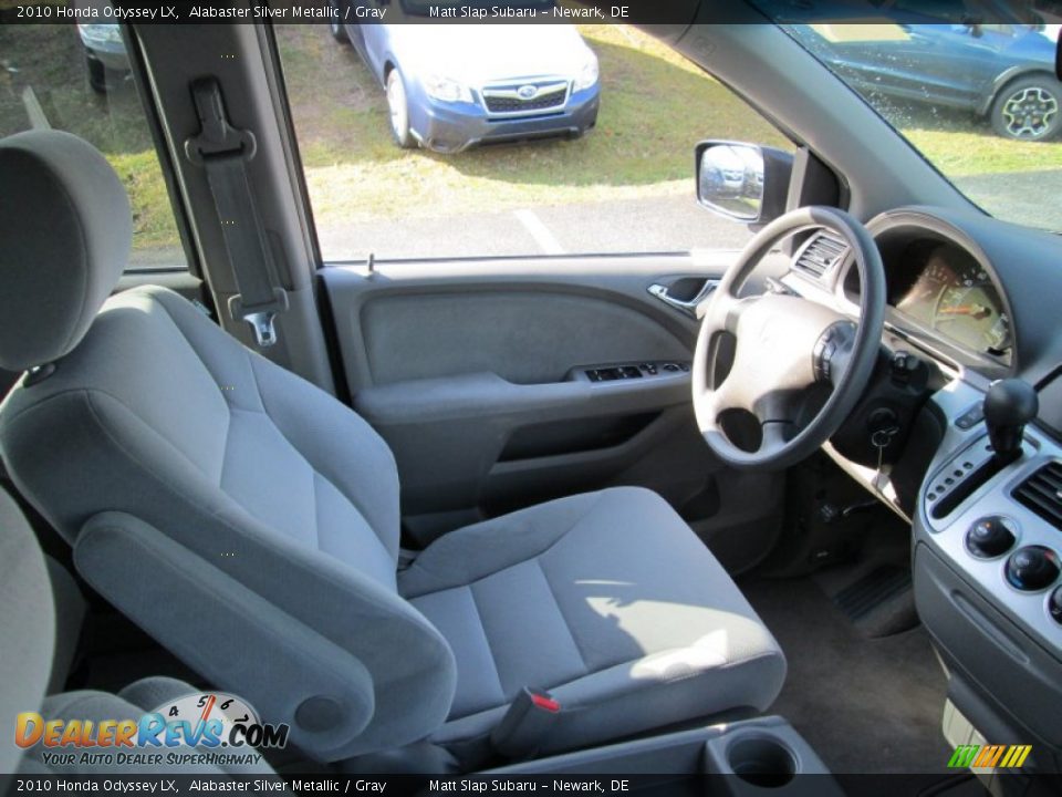 2010 Honda Odyssey LX Alabaster Silver Metallic / Gray Photo #15