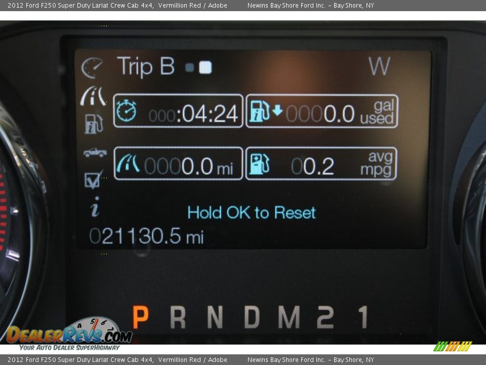 2012 Ford F250 Super Duty Lariat Crew Cab 4x4 Vermillion Red / Adobe Photo #16