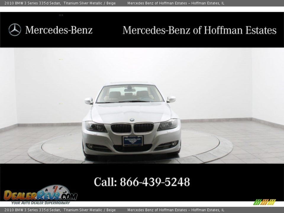 2010 BMW 3 Series 335d Sedan Titanium Silver Metallic / Beige Photo #3