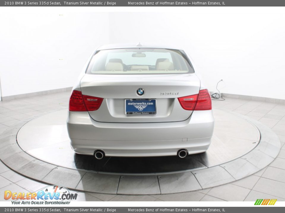 2010 BMW 3 Series 335d Sedan Titanium Silver Metallic / Beige Photo #4