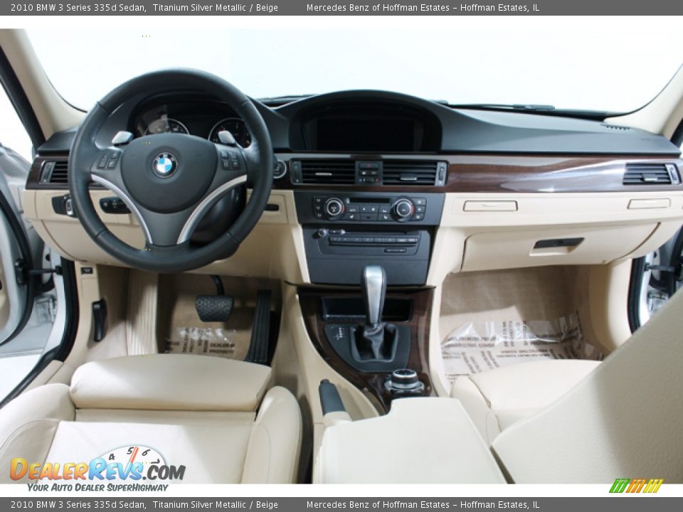 2010 BMW 3 Series 335d Sedan Titanium Silver Metallic / Beige Photo #6