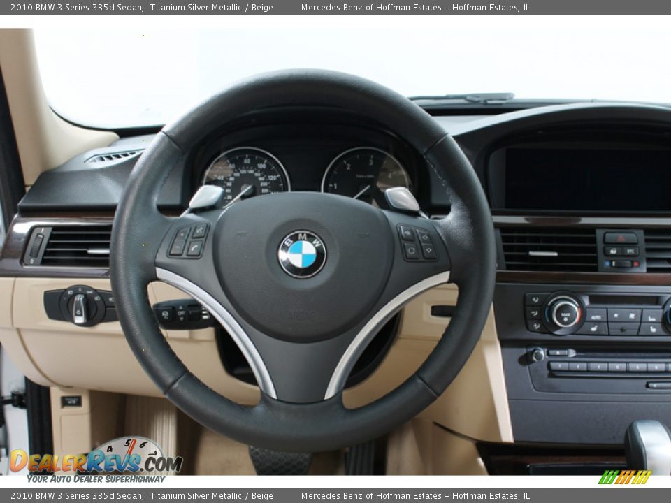 2010 BMW 3 Series 335d Sedan Titanium Silver Metallic / Beige Photo #7