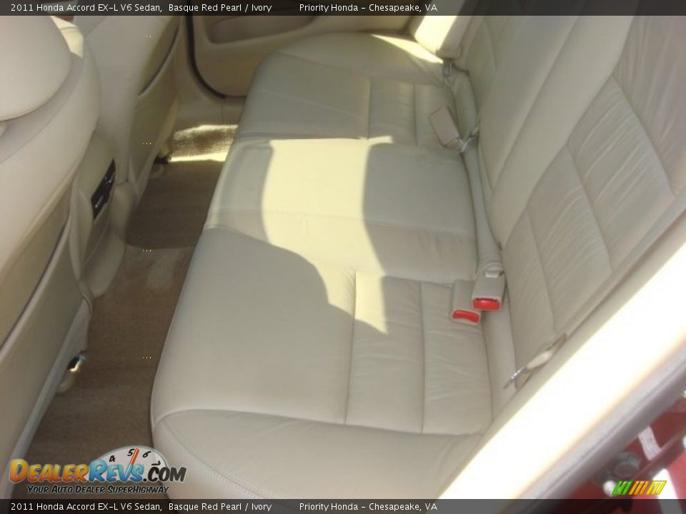 2011 Honda Accord EX-L V6 Sedan Basque Red Pearl / Ivory Photo #10