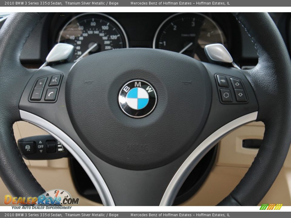 2010 BMW 3 Series 335d Sedan Titanium Silver Metallic / Beige Photo #8