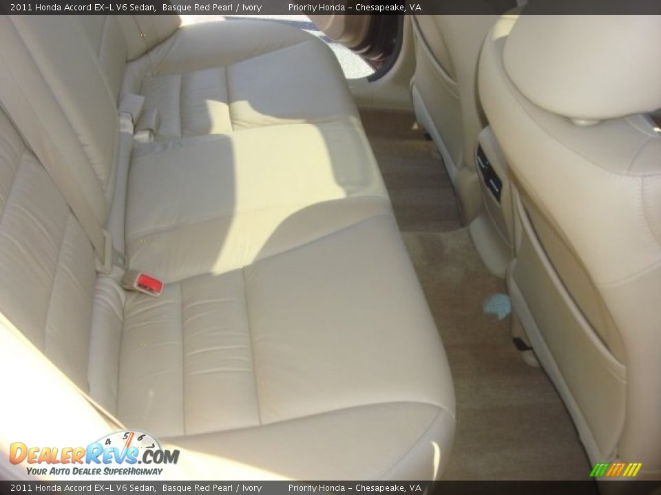 2011 Honda Accord EX-L V6 Sedan Basque Red Pearl / Ivory Photo #11