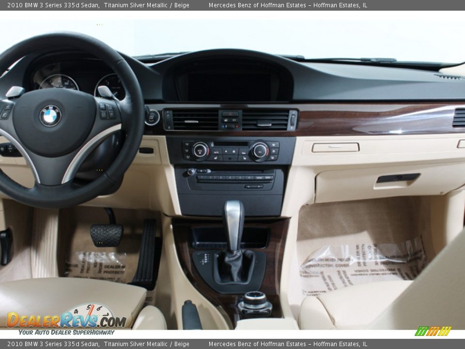 2010 BMW 3 Series 335d Sedan Titanium Silver Metallic / Beige Photo #9