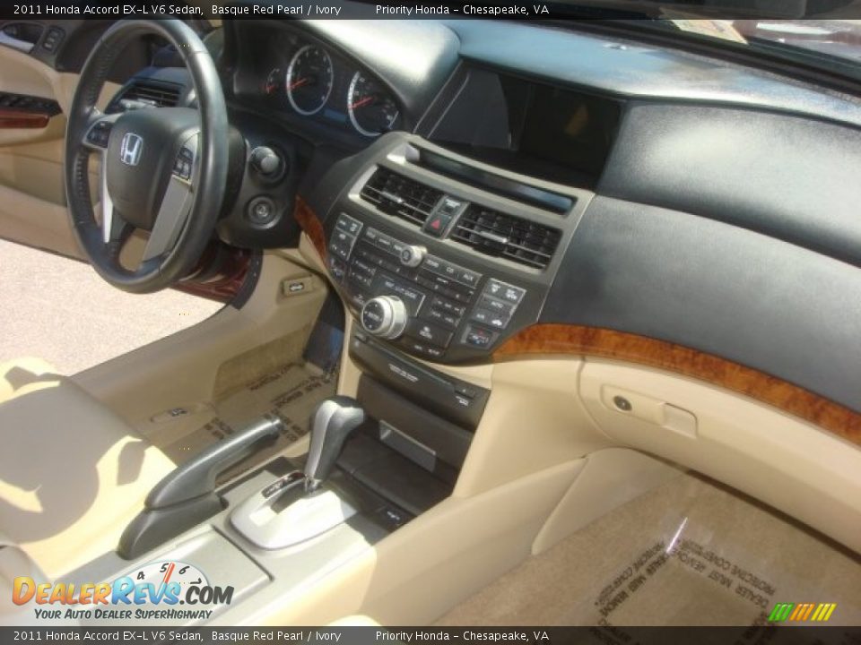 2011 Honda Accord EX-L V6 Sedan Basque Red Pearl / Ivory Photo #14