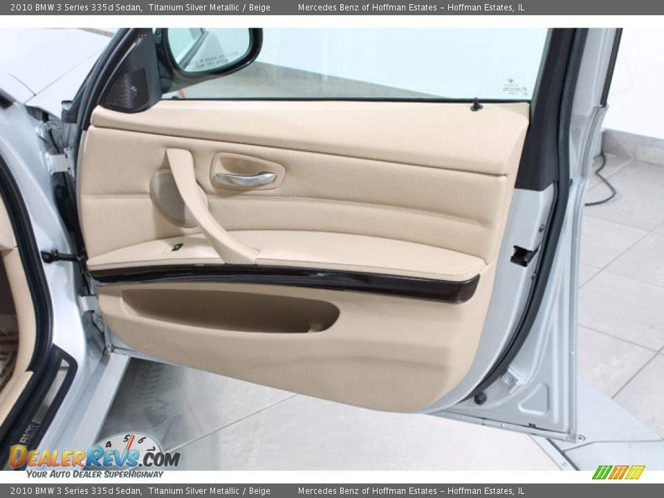 2010 BMW 3 Series 335d Sedan Titanium Silver Metallic / Beige Photo #13