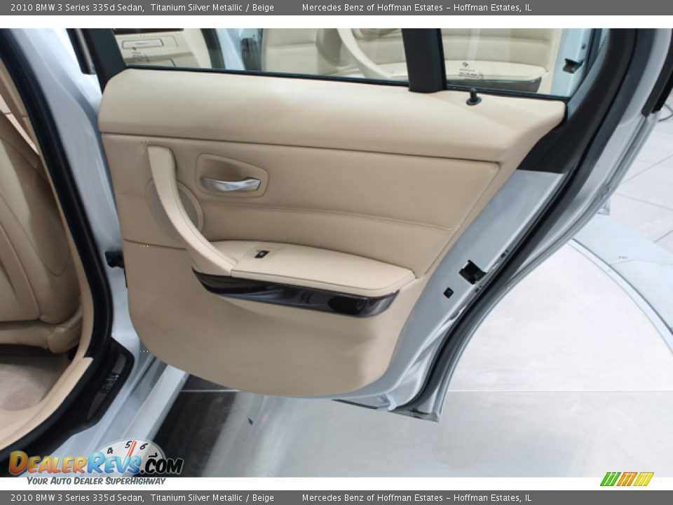 2010 BMW 3 Series 335d Sedan Titanium Silver Metallic / Beige Photo #14