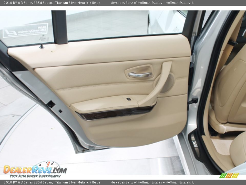 2010 BMW 3 Series 335d Sedan Titanium Silver Metallic / Beige Photo #15