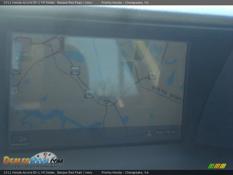 2011 Honda Accord EX-L V6 Sedan Basque Red Pearl / Ivory Photo #22