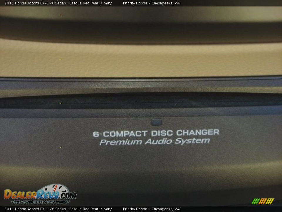 2011 Honda Accord EX-L V6 Sedan Basque Red Pearl / Ivory Photo #24