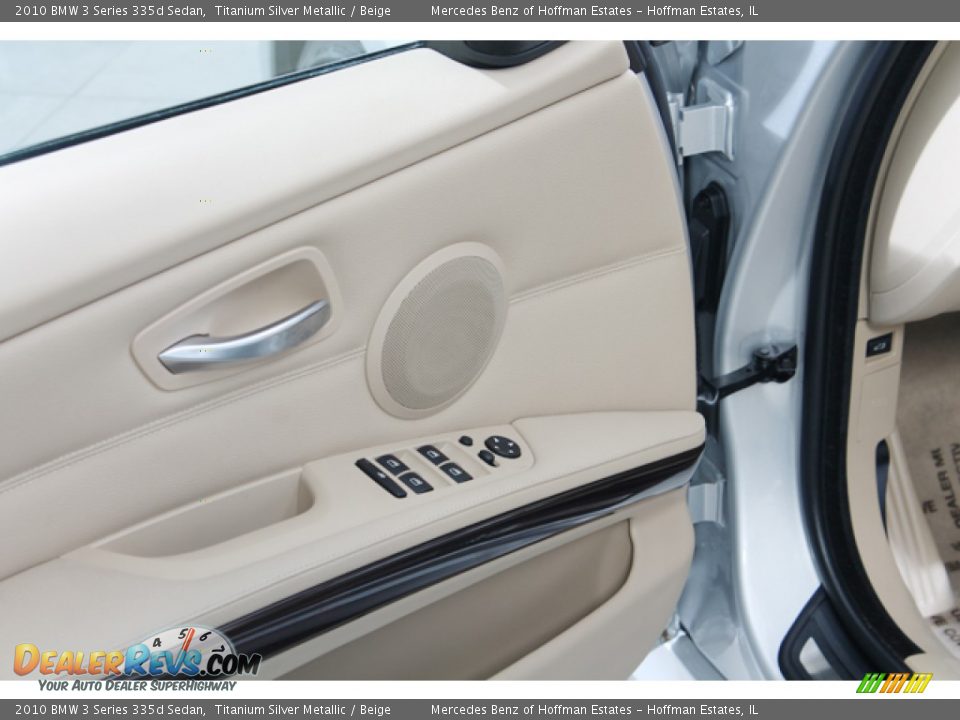 2010 BMW 3 Series 335d Sedan Titanium Silver Metallic / Beige Photo #17