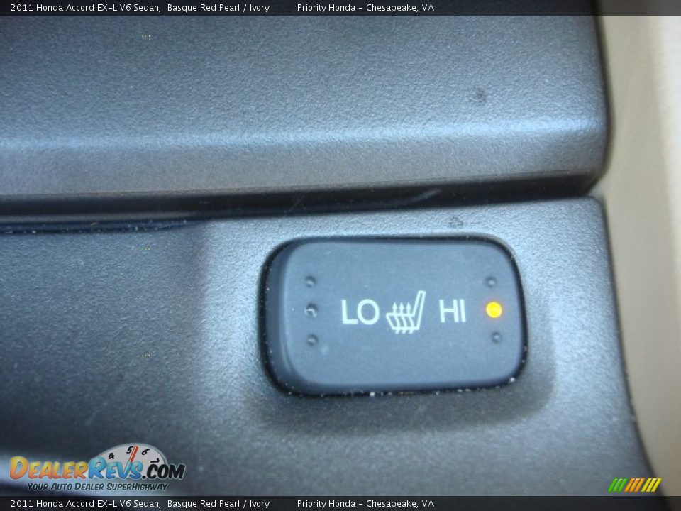 2011 Honda Accord EX-L V6 Sedan Basque Red Pearl / Ivory Photo #25