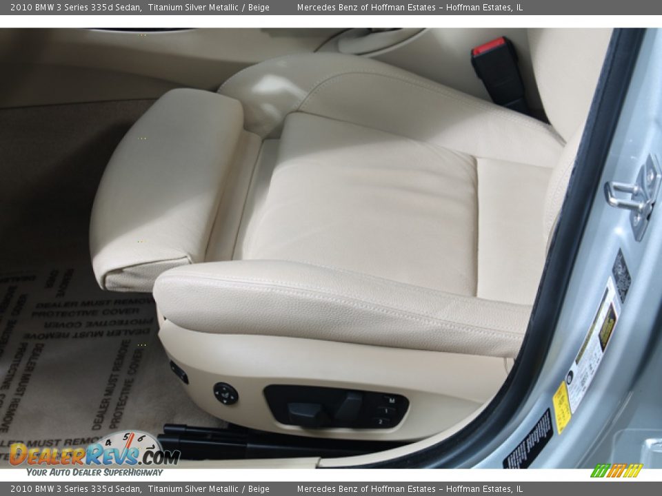2010 BMW 3 Series 335d Sedan Titanium Silver Metallic / Beige Photo #20