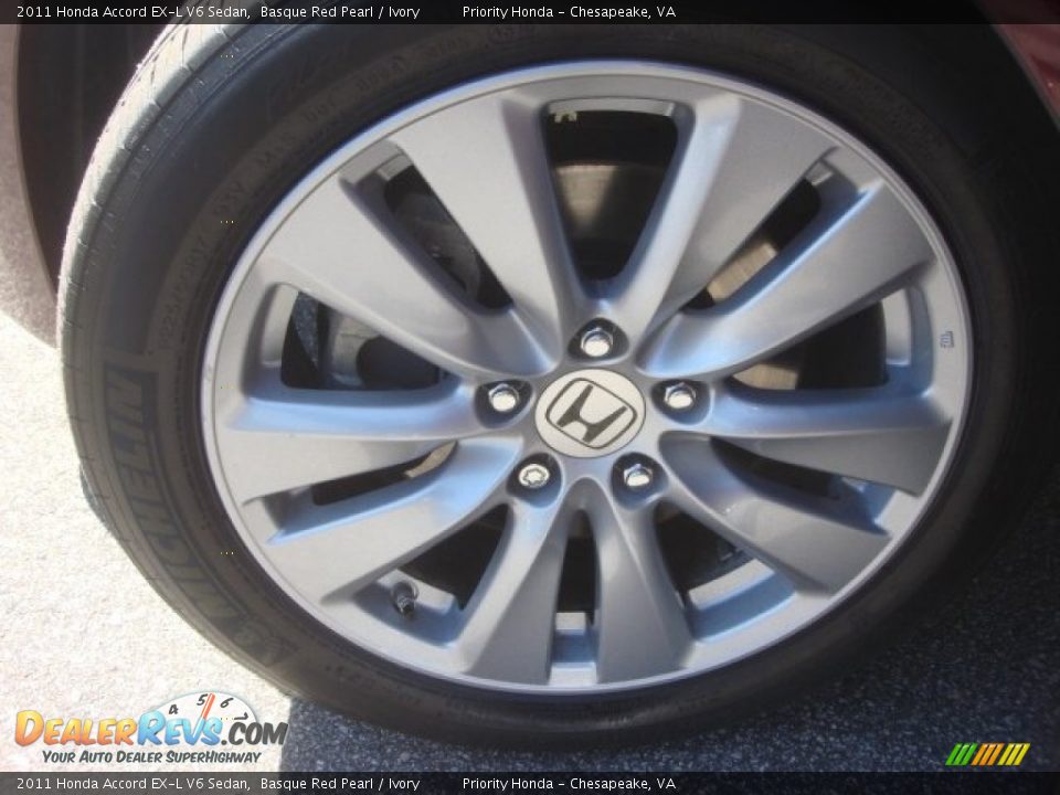 2011 Honda Accord EX-L V6 Sedan Basque Red Pearl / Ivory Photo #29