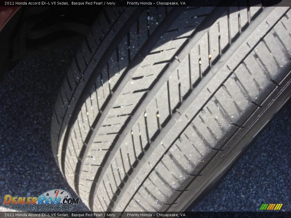 2011 Honda Accord EX-L V6 Sedan Basque Red Pearl / Ivory Photo #30