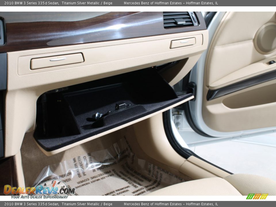 2010 BMW 3 Series 335d Sedan Titanium Silver Metallic / Beige Photo #22