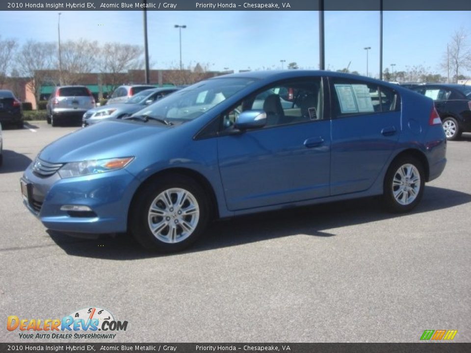 2010 Honda Insight Hybrid EX Atomic Blue Metallic / Gray Photo #2